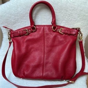 Danier Genius Leather Satchel/ Crossbody.  EUC